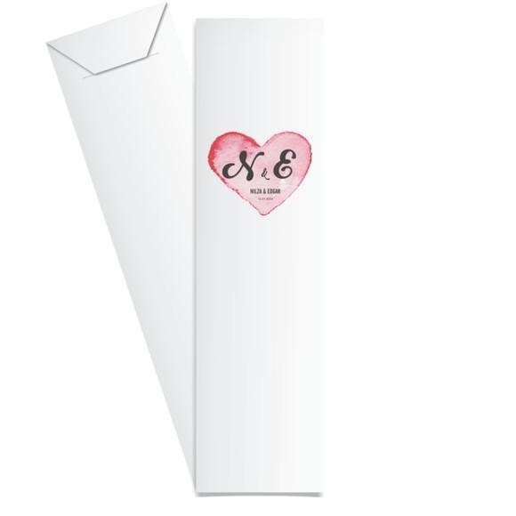 SAQUINHO DE PAPEL PORTA TALHERES PERSONALIZADO CASAMENTO M05