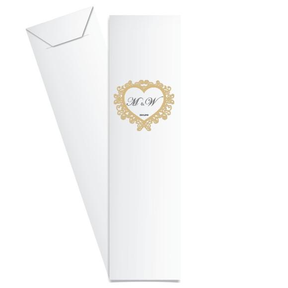 SAQUINHO DE PAPEL PORTA TALHERES PERSONALIZADO CASAMENTO M11