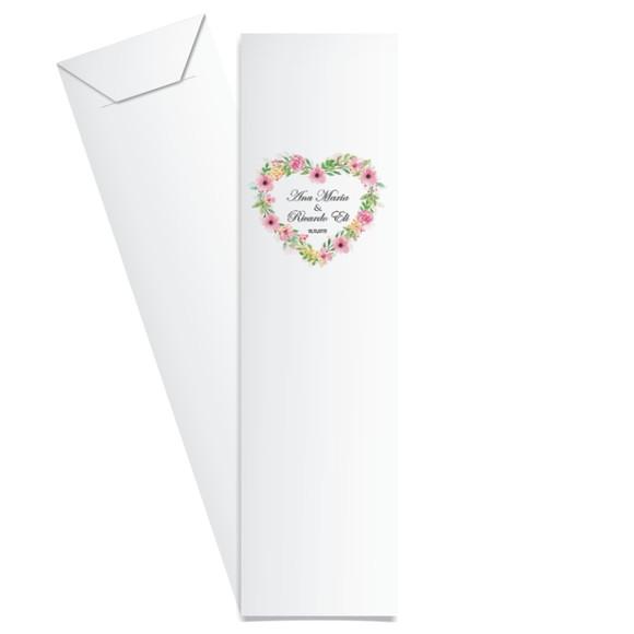 SAQUINHO DE PAPEL PORTA TALHERES PERSONALIZADO CASAMENTO M13