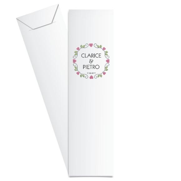 SAQUINHO DE PAPEL PORTA TALHERES PERSONALIZADO CASAMENTO M15