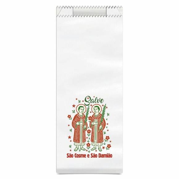 Saquinho de Papel São Cosme e São Damião + Brinde. c/ 500un