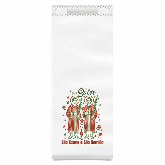 Saquinho de Papel São Cosme e São Damião + Brinde. c/ 400un