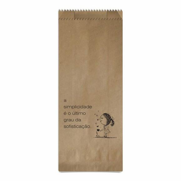 SAQUINHO KRAFT SIMPLES PERSONALIZADO - A SIMPLICIDADE...
