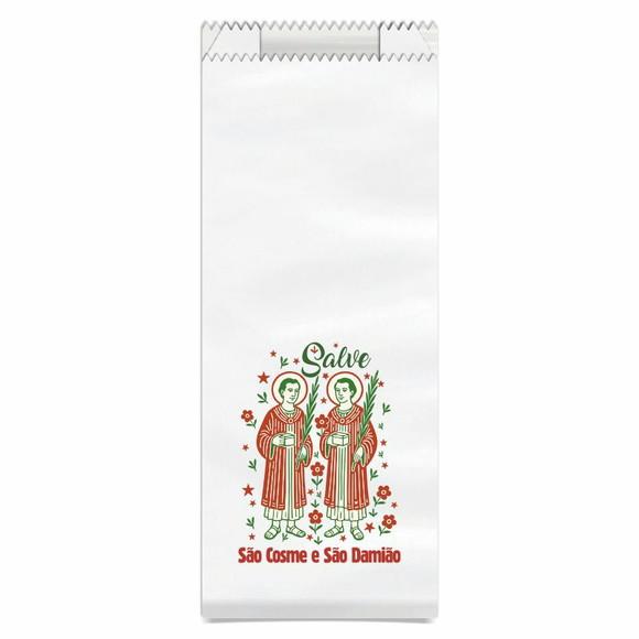Saquinho de Papel São Cosme e São Damião + Brinde. c/ 50un