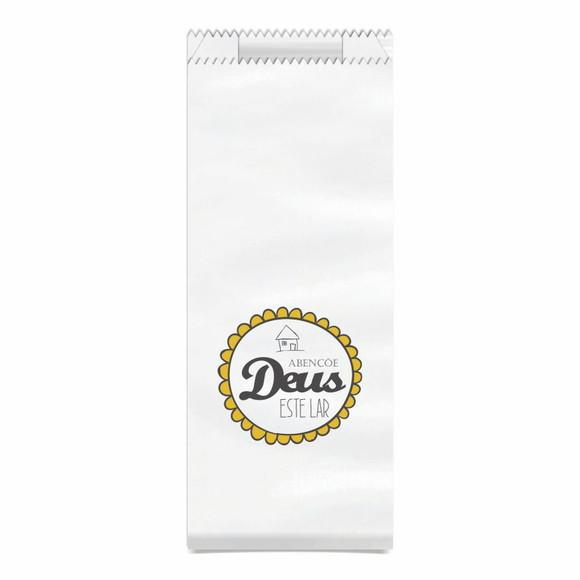 Saquinho Kraft Simples Personalizado - Abençôe Deus...