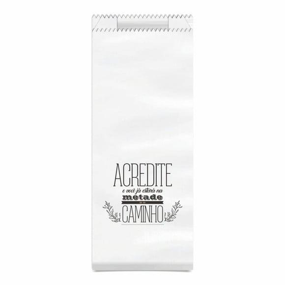 SAQUINHO KRAFT SIMPLES PERSONALIZADO - ACREDITE...
