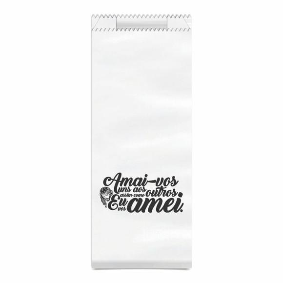 Saquinho Kraft Simples Personalizado - Amai-vos...