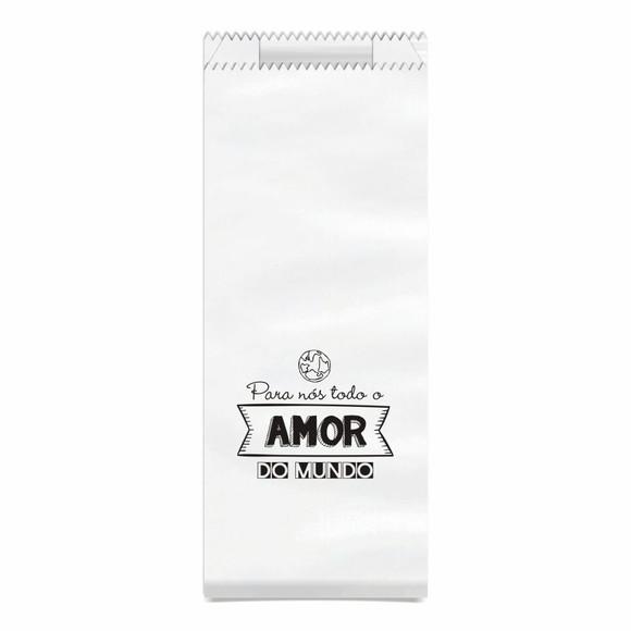 SAQUINHO KRAFT SIMPLES PERSONALIZADO - AMOR DO MUNDO...7