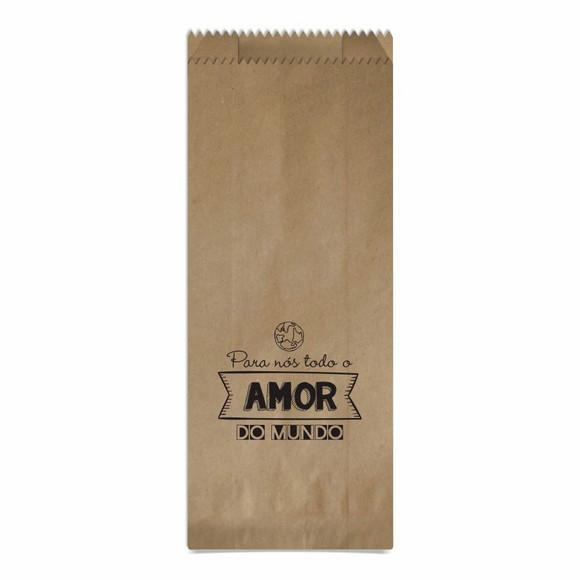 SAQUINHO KRAFT SIMPLES PERSONALIZADO - AMOR DO MUNDO...7