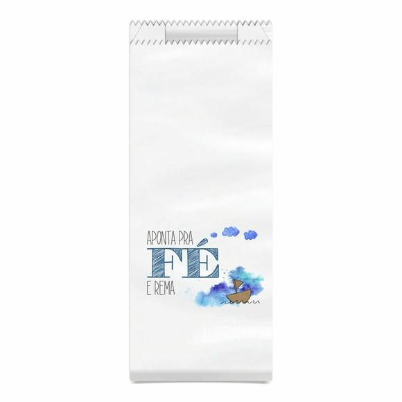 Saquinho Kraft Simples Personalizado - Aponta pra Fé...