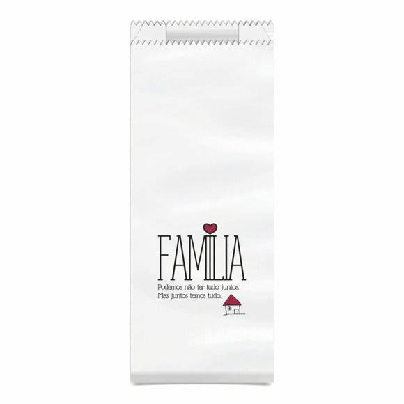 SAQUINHO KRAFT SIMPLES PERSONALIZADO - FAMÍLIA