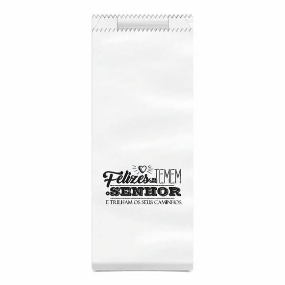 Saquinho Kraft Simples Personalizado - Felizes os Que Temem