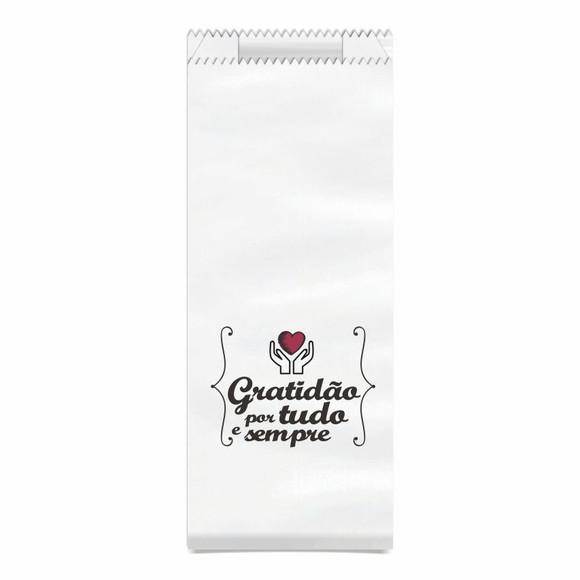 Saquinho Kraft Simples Personalizado - Gratidão Por Tudo...