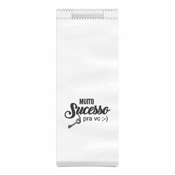 SAQUINHO KRAFT SIMPLES PERSONALIZADO - MUITO SUCESSO PRA VC