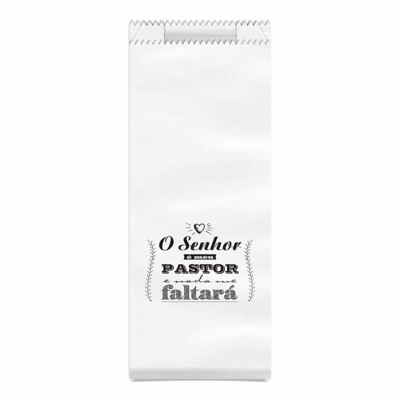 Saquinho Kraft Simples Personalizado - o Senhor É Meu Pastor