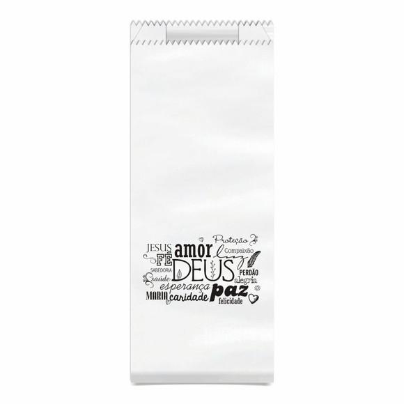 Saquinho Kraft Simples Personalizado - Palavras de Fé