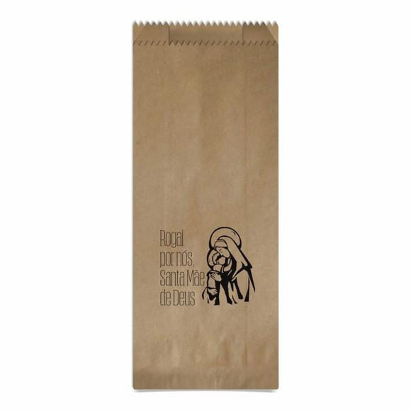 Saquinho Kraft Simples Personalizado - Santa Mãe de Deus