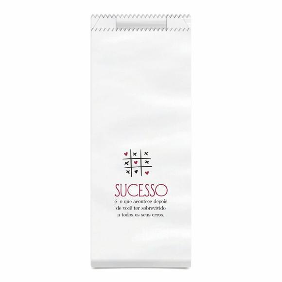 SAQUINHO KRAFT SIMPLES PERSONALIZADO - SUCESSO