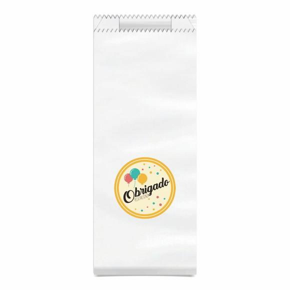 SAQUINHO KRAFT SIMPLES PERSONALIZADO - SUA PRESENÇA