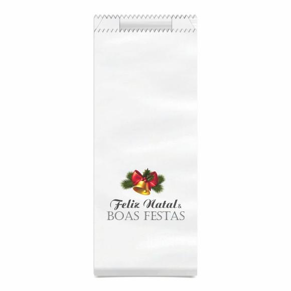 Saquinho Kraft Simples Personalizado Natal / Ano Novo