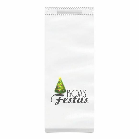 Saquinho Kraft Simples Personalizado Natal / Ano Novo