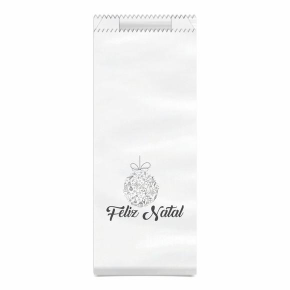 Saquinho Kraft Simples Personalizado Natal / Ano Novo