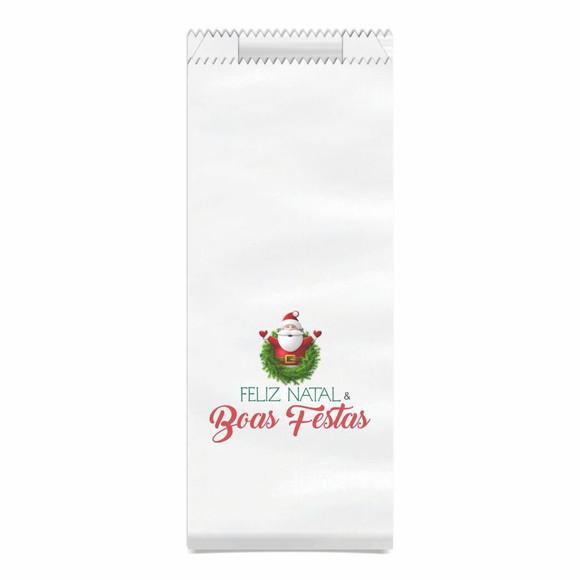 Saquinho Kraft Simples Personalizado Natal / Ano Novo
