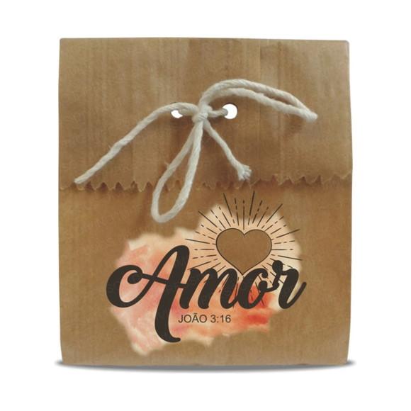 SAQUINHO PAPEL PERSONALIZADO - AMOR | JOÃO3-16