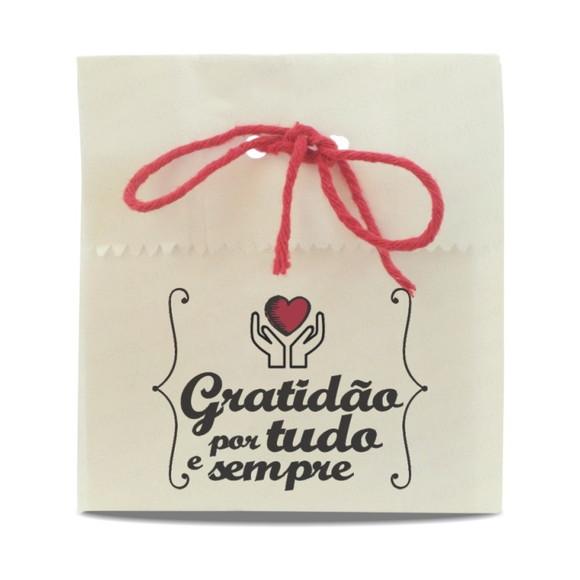 SAQUINHO PAPEL PERSONALIZADO - GRATIDÃO POR TUDO E SEMPRE