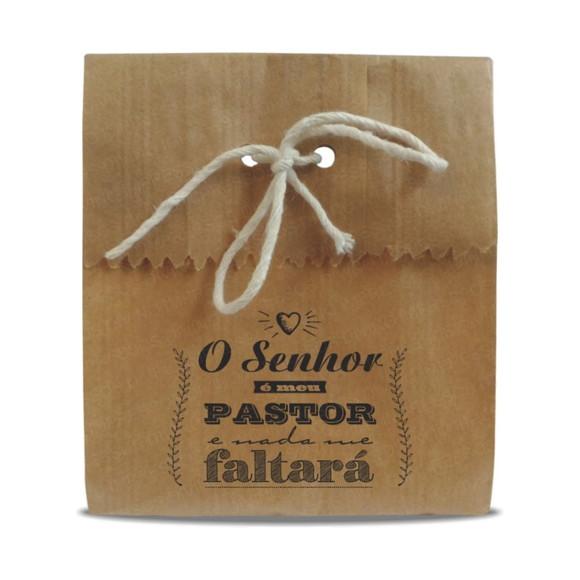 SAQUINHO PAPEL PERSONALIZADO - O SENHOR É MEUS PASTOR