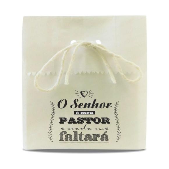 SAQUINHO PAPEL PERSONALIZADO - O SENHOR É MEUS PASTOR
