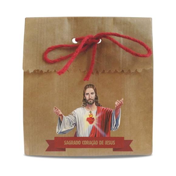 SAQUINHO PAPEL PERSONALIZADO - SAGRADO CORAÇÃO DE JESUS