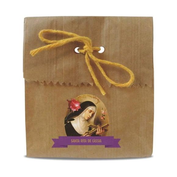 SAQUINHO PAPEL PERSONALIZADO - SANTA RITA DE CÁSSIA