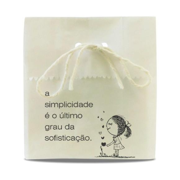 SAQUINHO PAPEL PERSONALIZADO - SIMPLICIDADE