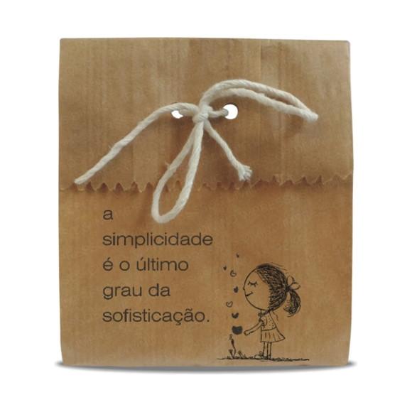 SAQUINHO PAPEL PERSONALIZADO - SIMPLICIDADE