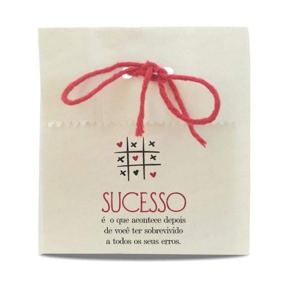 SAQUINHO PAPEL PERSONALIZADO - SUCESSO SOBREVIVE