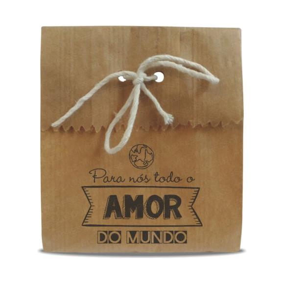SAQUINHO PAPEL PERSONALIZADO - TODO O AMOR DO MUNDO