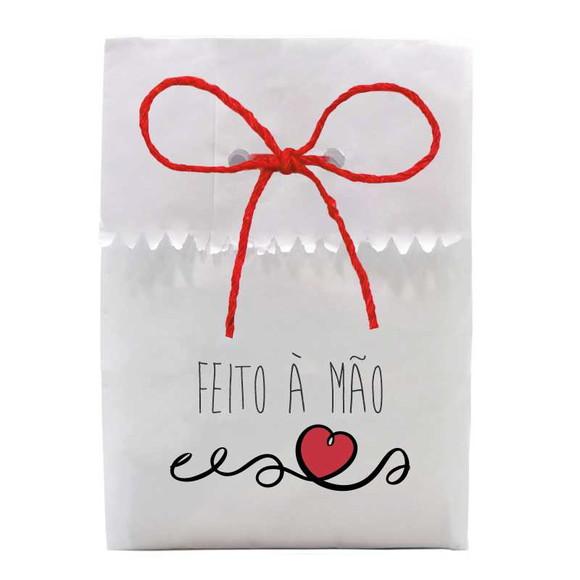 SAQUINHO PAPEL PERSONALIZADO. C/ FURO E CORDÃO - FRASES