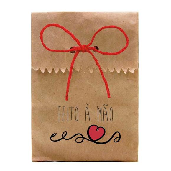 SAQUINHO PAPEL PERSONALIZADO. C/ FURO E CORDÃO - FRASES