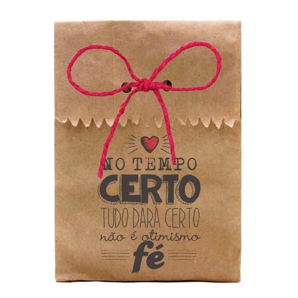 SAQUINHO PAPEL PERSONALIZADO. C/ FURO E CORDÃO - FRASES