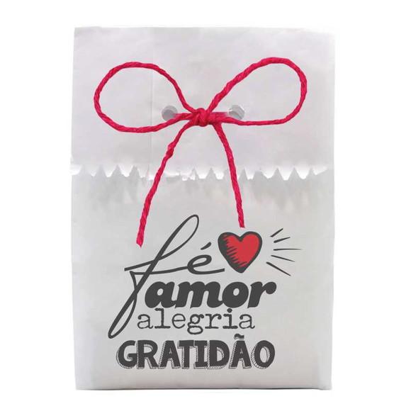 SAQUINHO PAPEL PERSONALIZADO. C/ FURO E CORDÃO - FRASES