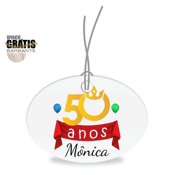 Tag aniversário oval
