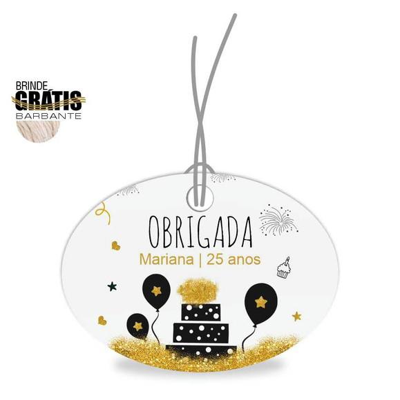 Tag Aniversário Oval