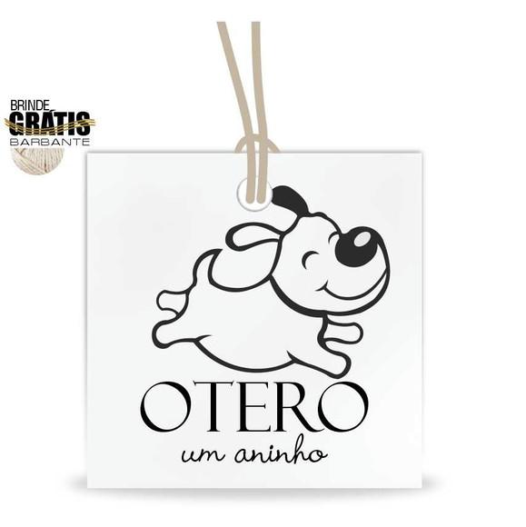 Tag aniversário quadrada
