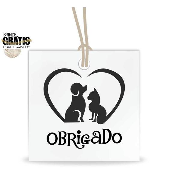 Tag aniversário quadrada