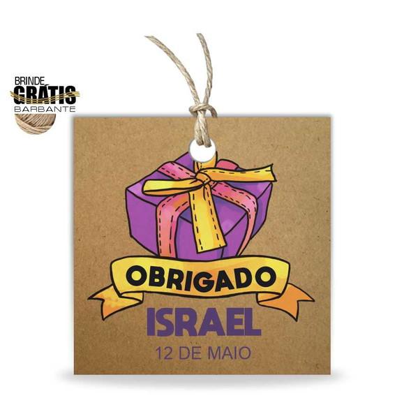 Tag aniversário quadrada