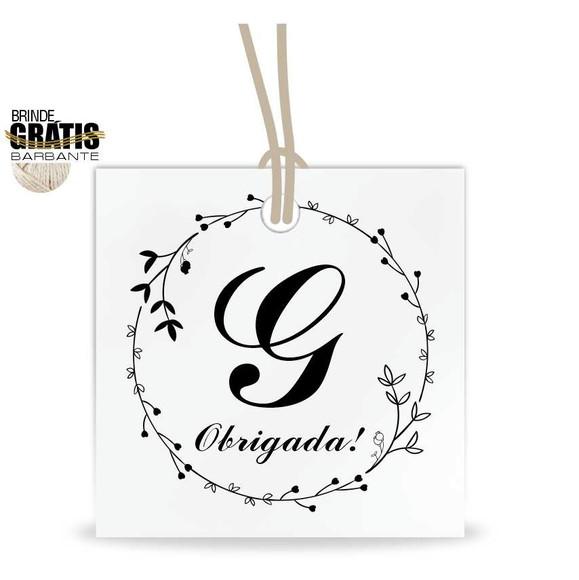 Tag aniversário quadrada