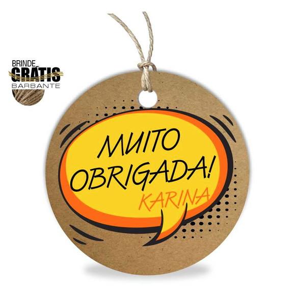 Tag aniversário redonda