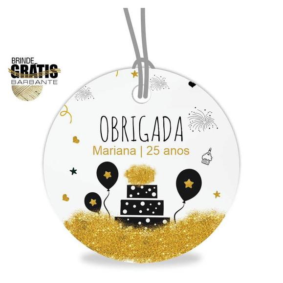 Tag aniversário redonda