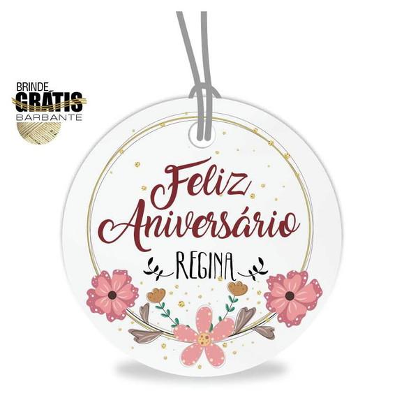 Tag aniversário redonda